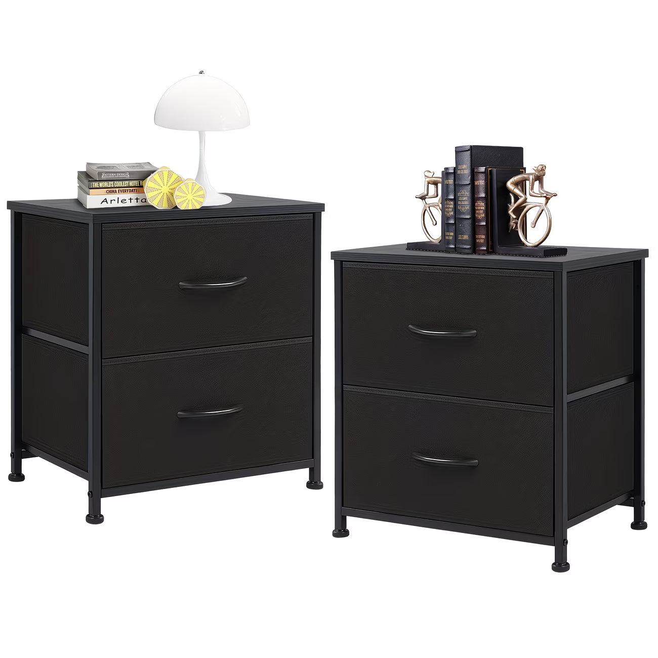 2x Nightstands Set